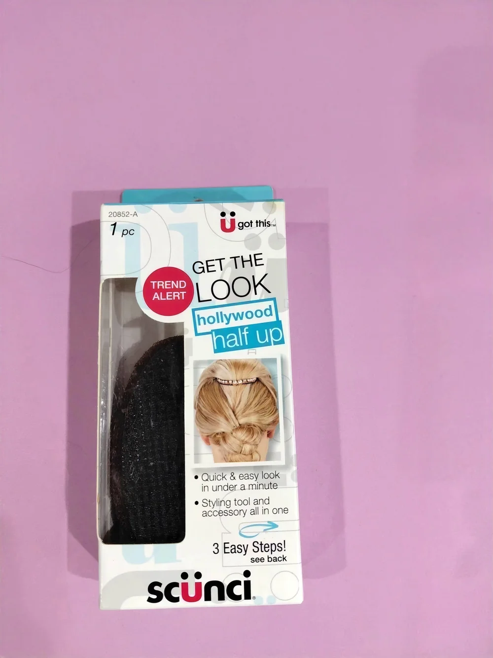 scunci Hollywood Half Up Hair Styling Tool - Black